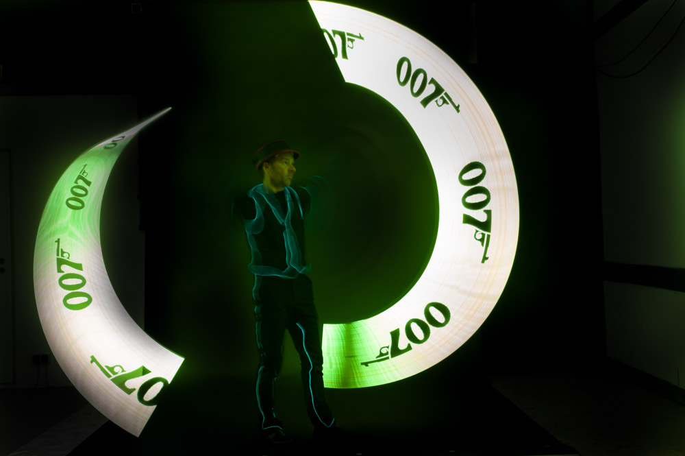 Lichtshow in Woltersdorf